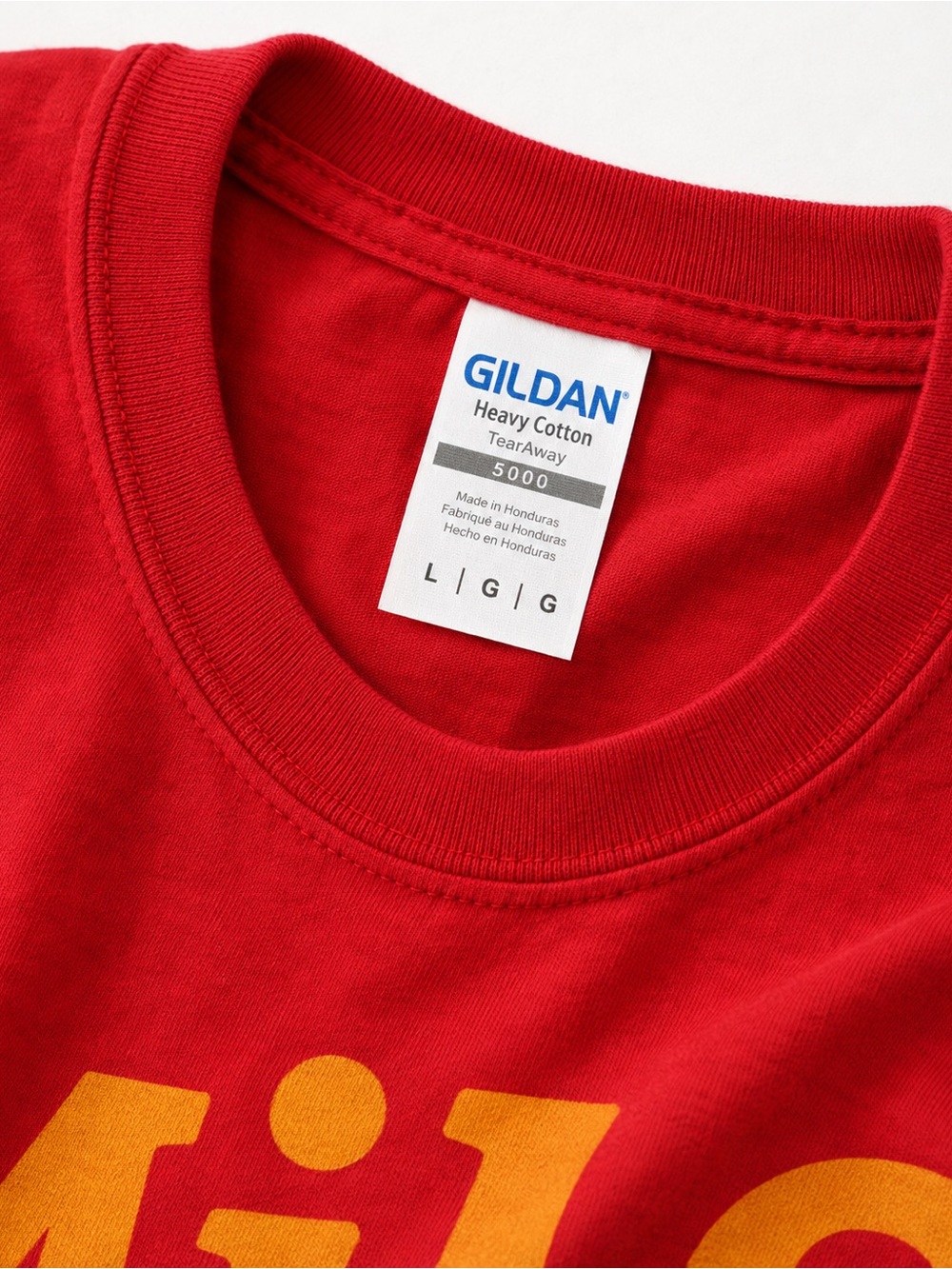 Gildan Red Tee with Yellow Frog Graphic - Picture 2 of 4